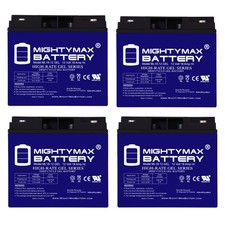 Mighty Max 12V 18AH GEL Battery Replaces E-Wheel EW-36 Mobility Scooter - 4 Pack