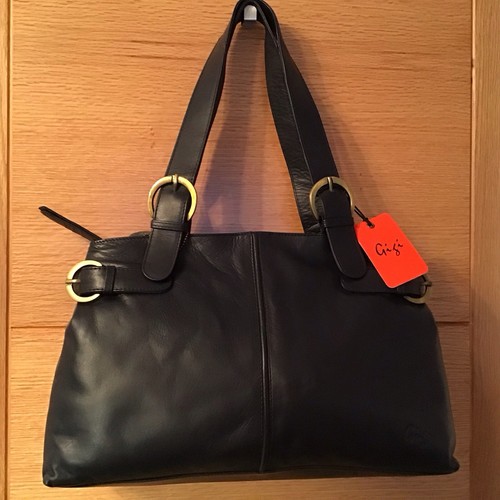 Gigi ladies navy leather - ladies, twin