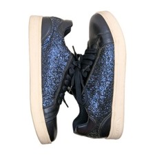 Geox Respira Trainers Ladies Blue Glitter UK 4 EU 37 Anti-shock Comfort