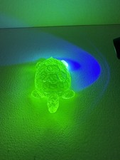Uranium Glass Vaseline Turtle