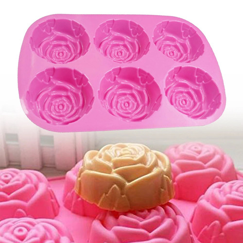 Rose flower cake silicone - rose,
