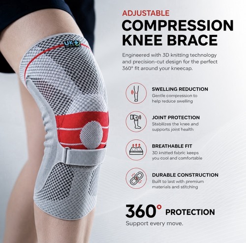 Patella gel knee support brace - gel,