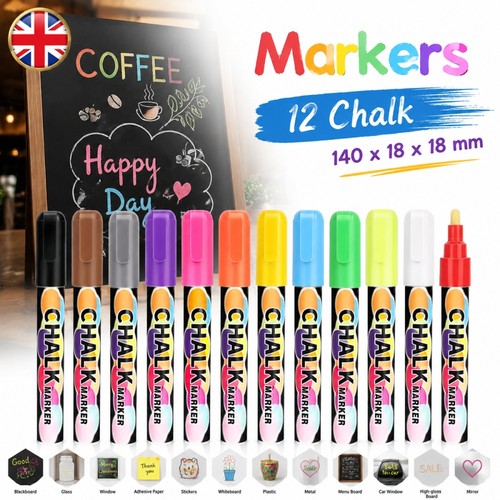 Liquid chalk markers - 12,