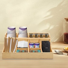 Pine Condiment Organizer