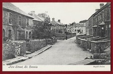 Fore Street St Dennis houses etc 1911 postmark Argalls postcard Cornwall