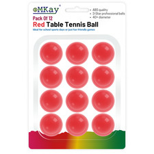 eMKay® Pack of 12 Ping Pong