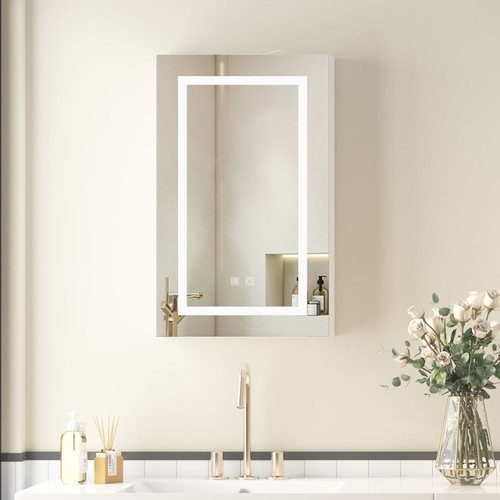 Led bathroom mirror - bathroom, cabinet