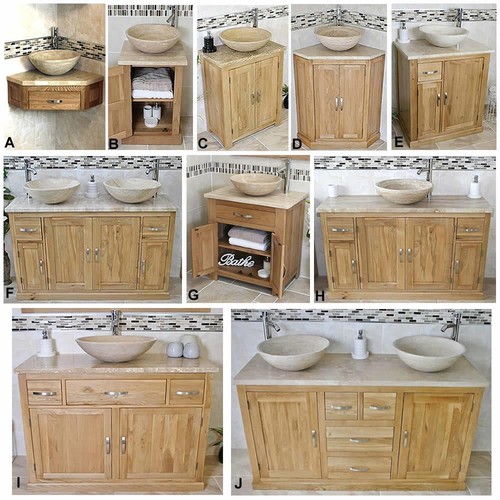 Solid oak bathroom - oak, unit