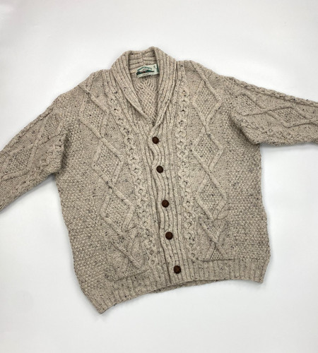 Men cream aran - men's, crafts