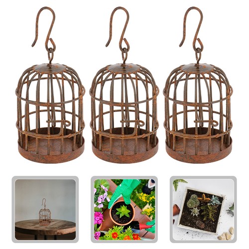 3pcs mini birdcage ornament - 3pcs,