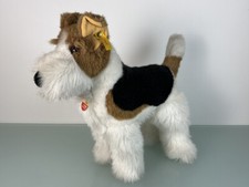 Steiff Animal 078545 Bello Fox Terrier 37,5 CM Long /36 CM Height Top Condition
