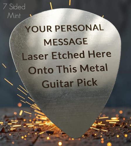 Personalised guitar pick gift - guitar,