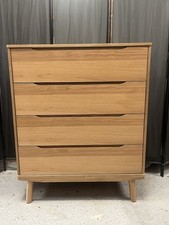 John Lewis Bow 4 Drawer Chest, Natural, RRP549