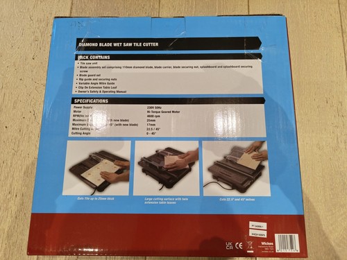 Diamond blade wet - saw, tile