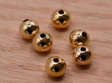 9ct Gold Round Beads for