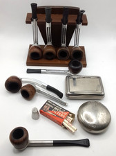 Vintage Smoking Pipe Set with