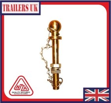 TOW BALL HITCH 25mm Pin 50mm Quad Tractor Long Threaded TOWING atv coupling 1"