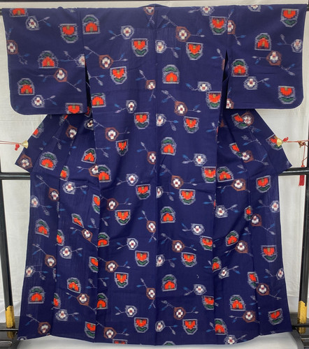Japanese vintage kimono - vintage, cotton