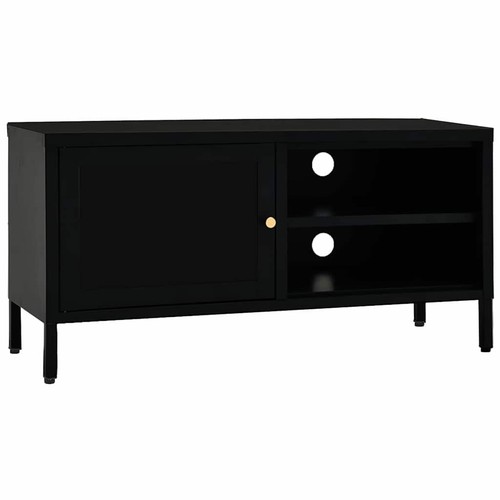 Cabinet steel glass stereo - tv, steel&glass