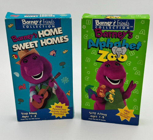 Barney vhs lot home - barney,