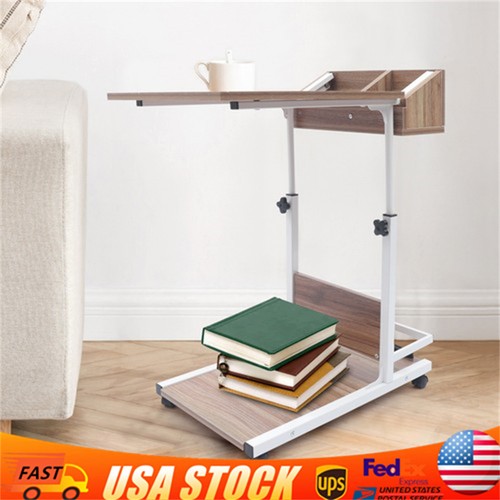 Rolling laptop desk bedside - desk,
