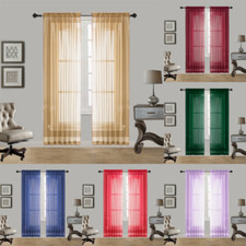 2PC SHEER VOILE PANEL INDOOR