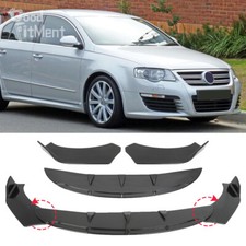 For VW Passat B5 B6 B7 Glossy Front Bumper Chin Lip Splitter Spoiler Body Kit