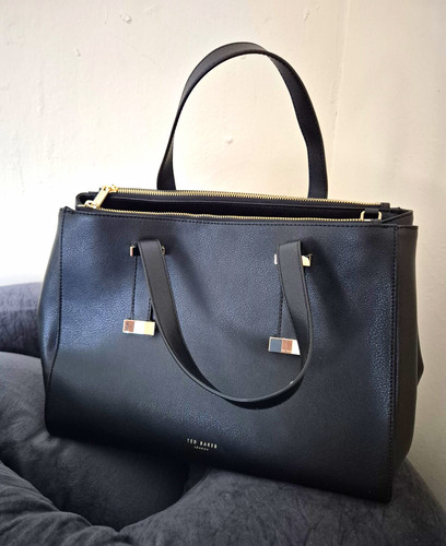 Ted baker black faux leather - black,