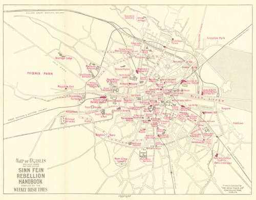 Map dublin for - map, of