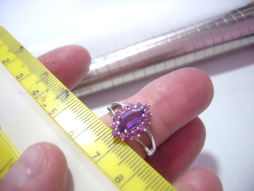Beautiful silver ring marquis - ring, -marquis