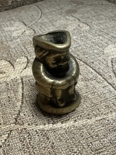 Vintage brass small toby jug 