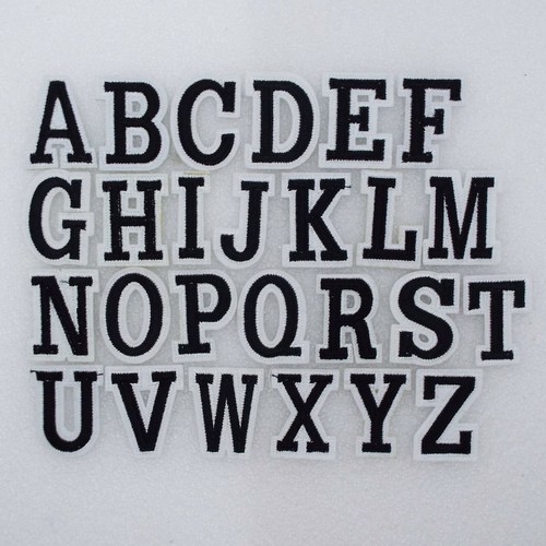 Pick letters iron sew on - 2,