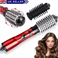 Gift 3in1 Hot Air Styler Rotating Hair Dryer Brush Straightener and Curler Comb