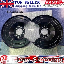 2x Rear Brake Disc Back Plates