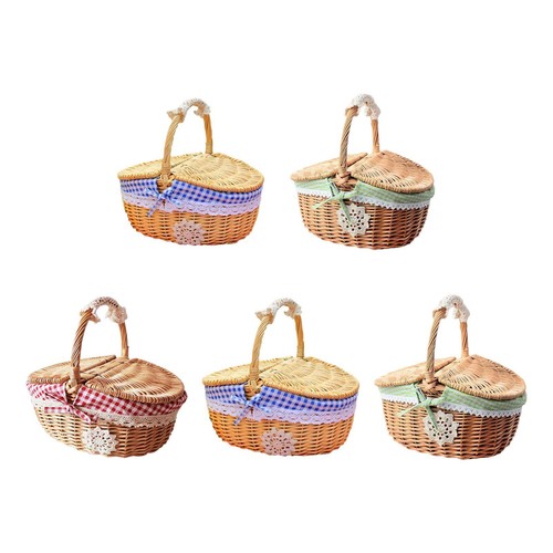 Wicker picnic basket - wicker,