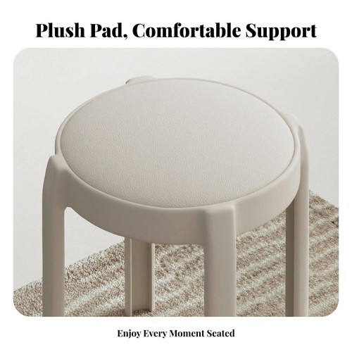 Stackable padded stool - padded,