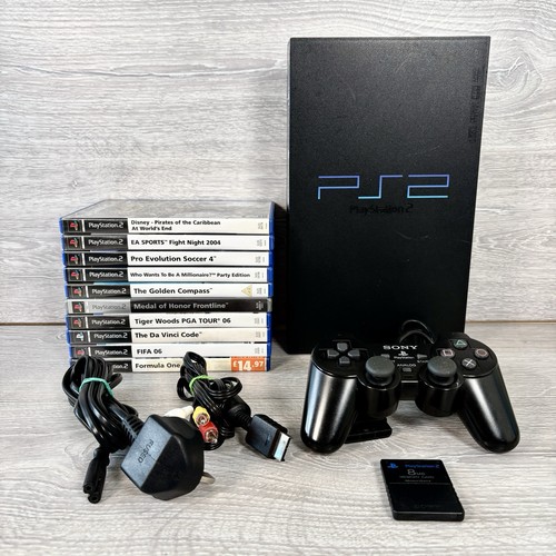 Ps2 console bundle 10 games - bundle,
