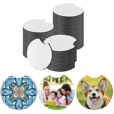 Sublimation Blanks Products Sublimation Car Cup Coasters Blanks Mat for DIY3035