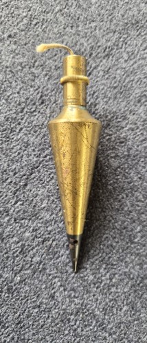 Vintage brass plumb bob - brass,