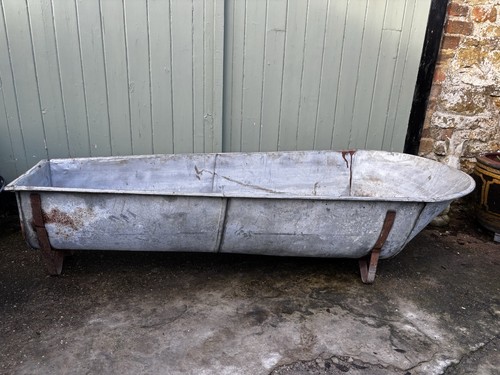 Galvanised slipper bath - galvanised,