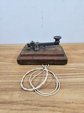 Morse Code Machine Telegraph Tapping Code Wooden Vintage British