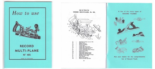 Record 405 multi plane manual - record, multi-plane