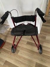 Walking Aid 3 Wheeled with Seat Walking Aid Height Adjustable