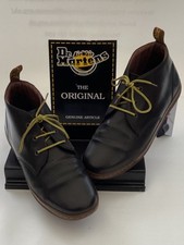 DR MARTENS Will Chukka Boots Black Leather Lace Up Ankle Boots UK Size 10 Used
