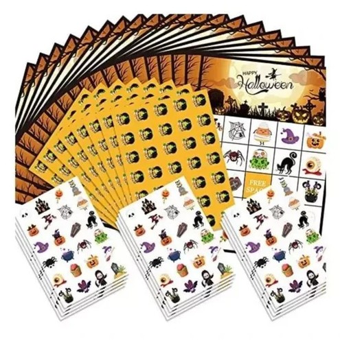 Halloween bingo game - cards, for