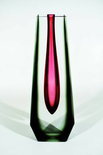 Exbor czech glass - glass, vase