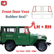 Pair Toyota Land Cruiser FJ40 FJ45 BJ40 Rubber Glass Seal Front Door Vent