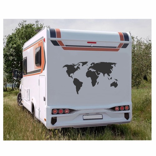 Motorhome world map sticker - map,