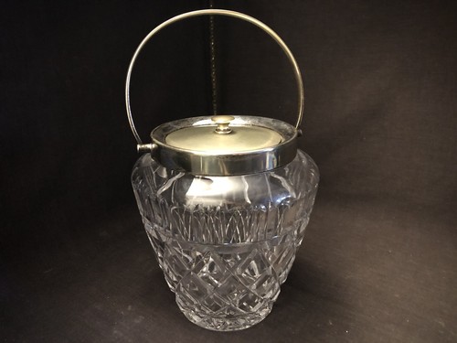 Edwardian cut glass and silver - cut,