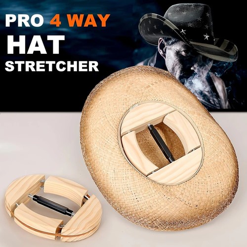 Wooden way adjustable hat - 4-way,